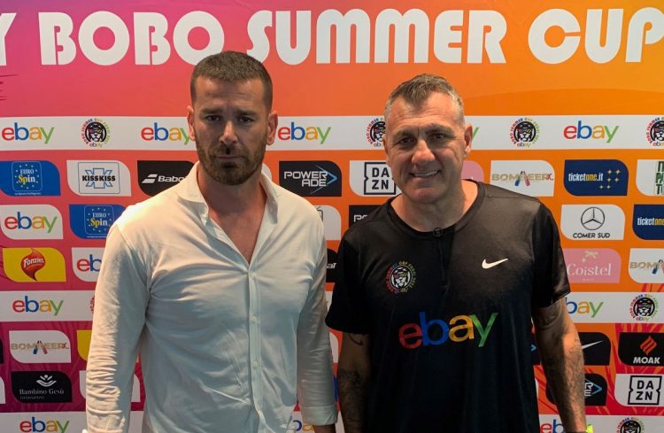 Christian Vieri a Marina di Ragusa per l'ebay Bobo Summer Cup 2023