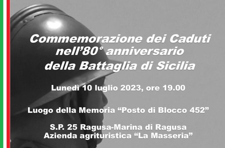Commemorazione dei caduti nell'anniversario della Battaglia di Sicilia