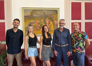 Ragusa, la campionessa italiana di danza sportiva Sveva Martorina a Palazzo dell'Aquila