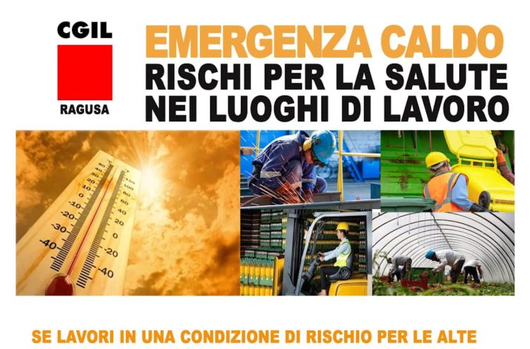 Ragusa, salute e sicurezza per le ondate di calore: prevista la cassa integrazione