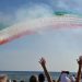 Le Frecce Tricolori sul mare di Donnalucata: esibizione spettacolare