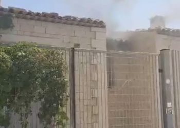 Incendio al depuratore di Sampieri