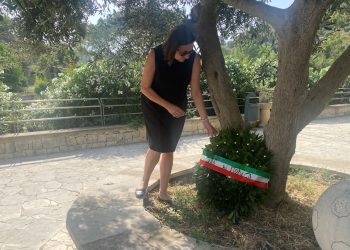 Modica, una corona d'alloro per Paolo Borsellino