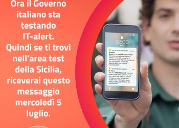 Test IT-Alert in Sicilia, oggi suoneranno tutti i cellulari