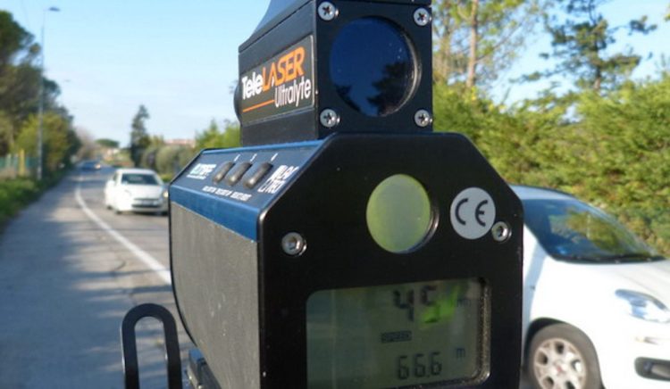 Vittoria: al via controlli di velocità con telelaser