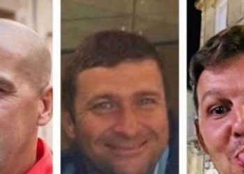 I tre agenti di Polizia Penitenziaria morti in un incidente: Gianluca Barbanti, Giuseppe Spampinato e Piero Tatoli