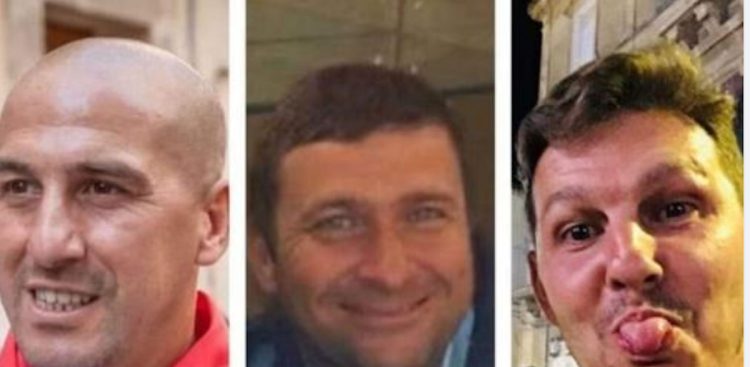 I tre agenti di Polizia Penitenziaria morti in un incidente: Gianluca Barbanti, Giuseppe Spampinato e Piero Tatoli