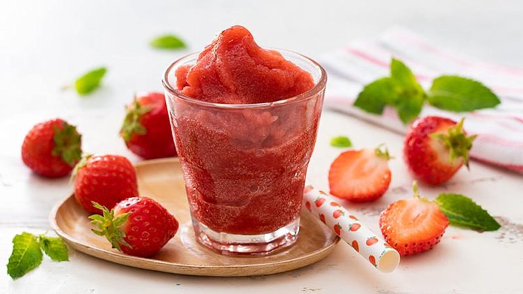 Granita di fragole, ricetta siciliana