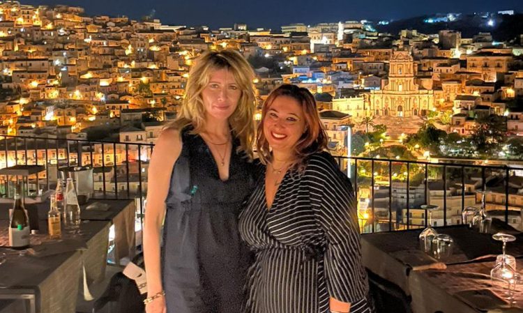 L'attrice Loredana Cannata a Modica: cena da Raro