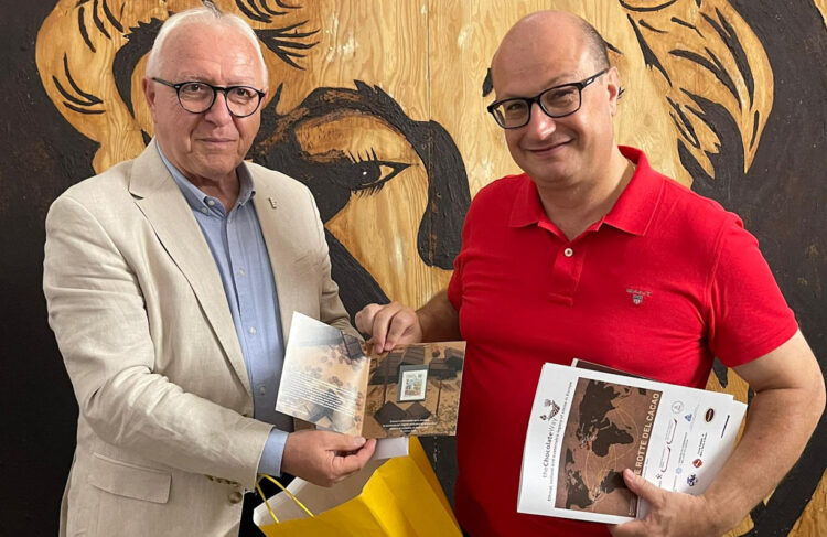 Il Ministro maltese Zrinzo Azzoppardi al Museo del Cioccolato di Modica