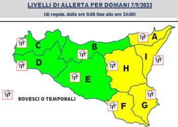 Meteo Sicilia, maltempo a Ragusa: allerta gialla