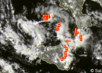 Meteo, vortice ciclonico porta piogge e temporali