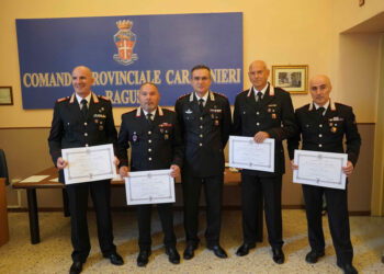 Carabinieri Ragusa, medaglia Mauriziana e riconoscimenti per 4 Carabinieri