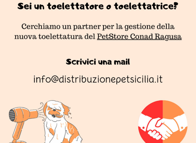 PetStore Conad Ragusa cerca un toelettatore o toelettatrice