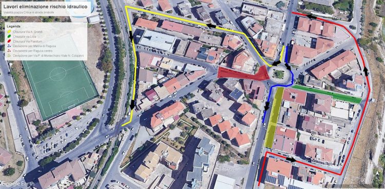 Ragusa, modifiche alla viabilità per lavori