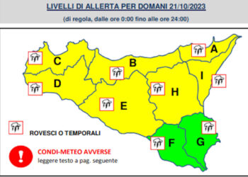 Meteo: allerta gialla per maltempo