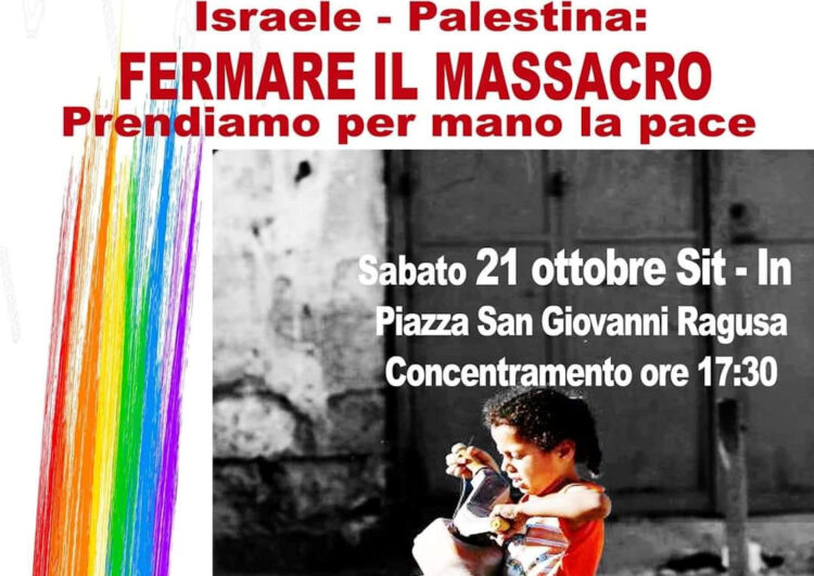 Ragusa in piazza: No alle violenze di Hamas e Israele