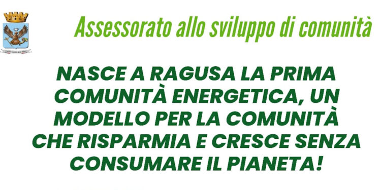 A Ragusa nasce la prima comunità energetica