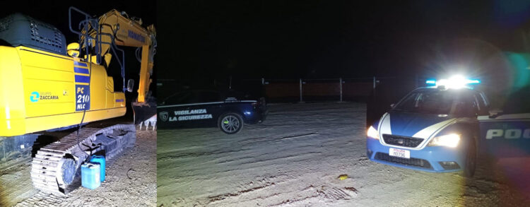 Tentato furto di gasolio in un cantiere a Vittoria