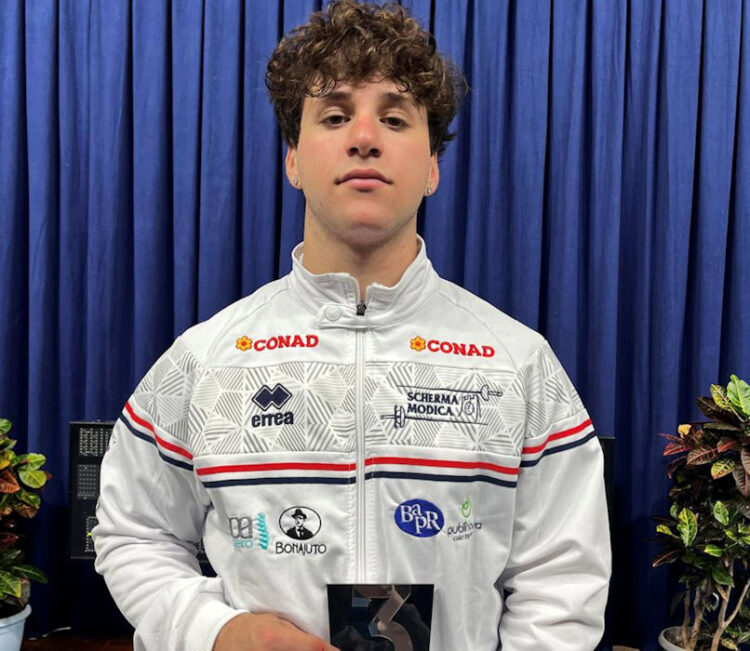 Scherma Modica, medaglia di bronzo per Francesco Spampinato a Bari