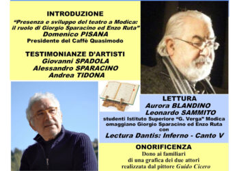 Quasimodo di Modica: serata in memoria di Sparacino e Ruta