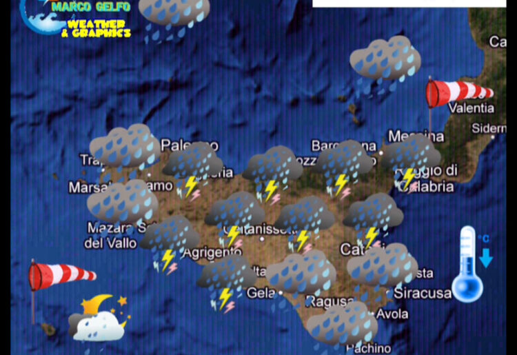 Maltempo, arriva la tempesta Ciaran in Sicilia: temporali e venti di burrasca