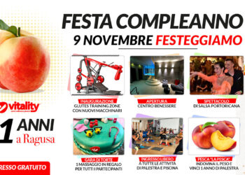 Festa compleanno per Vitality: porte aperte il 9 novembre