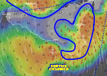 Maltempo in Sicilia per vortice ciclonico: allerta meteo arancione a Ragusa