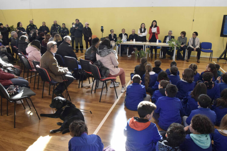 Ragusa, cerimonia di consegna di 9 bastoni bianchi per ciechi e 4 cani guida