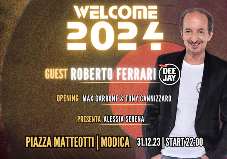 Capodanno 2024 in piazza Modica con Roberto Ferrari da Radio Deejay