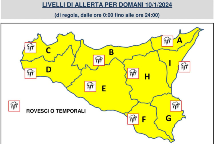 Maltempo, torna la pioggia in Sicilia: allerta gialla anche a Ragusa