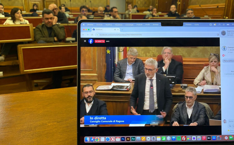 Su facebook le dirette del Consiglio comunale di Ragusa