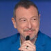 Amadeus, direttore artistico del Festival di Sanremo, mentre annuncia il suo addio e la ricerca di nuove sfide