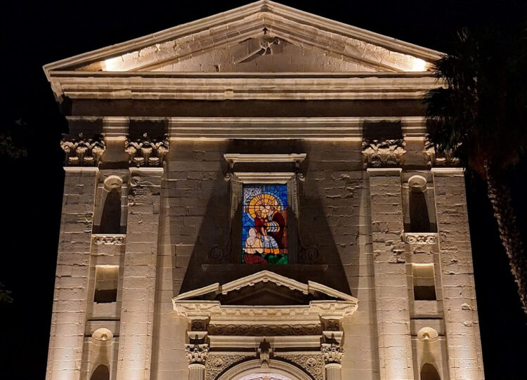 San Biagio a Comiso, nuova illuminazione artistica della chiesa