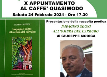Modica, al Quasimodo sabato letterario con Giuseppe Modica