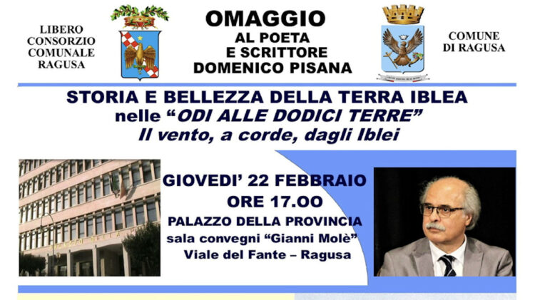 Ragusa, riconoscimento al poeta e scrittore Domenico Pisana