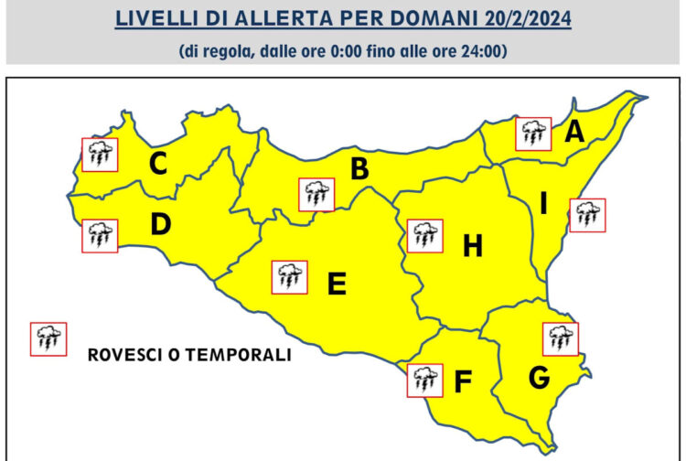 Maltempo in Sicilia, allerta gialla anche a Ragusa: temporali e freddo