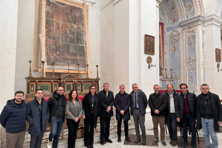 Il restauro delle preziose tele di S.Giovanni Evangelista a Modica Alta