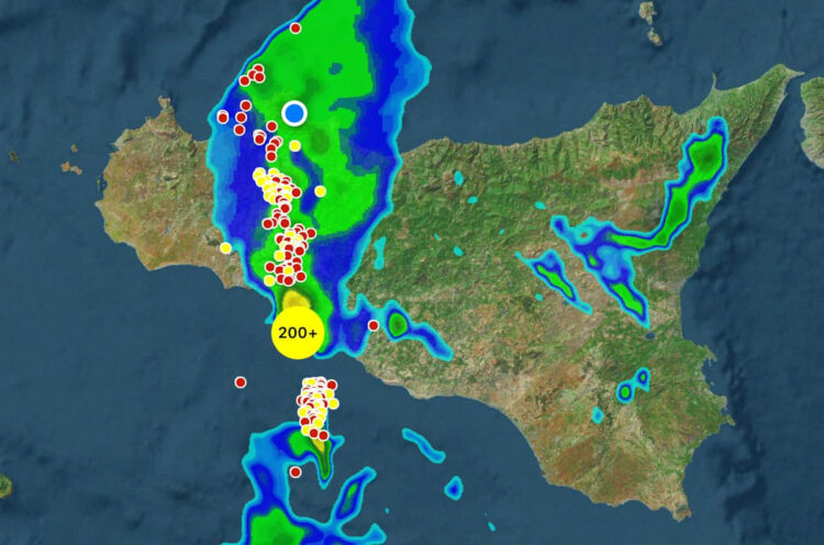 V-Shaped in Sicilia: temporale autorigenerante tra Palermo, Trapani e Agrigento