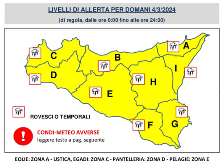 Maltempo Sicilia: temporali dalla notte di oggi anche a Ragusa