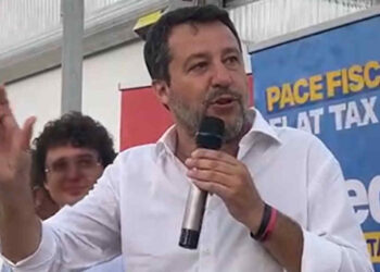 Matteo Salvini a Catania per inizio lavori metropolitana Misterbianco-Paternò