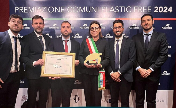 Modica fra i 111 Comuni italiani Plastic Free: premiazione a Milano