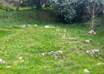 Sito archeologico di Ragusa Ibla come un campo da pascolo