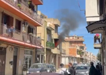 Incendio in un'abitazione a Vittoria