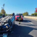Incidente, auto si ribalta sulla Mare-Monti