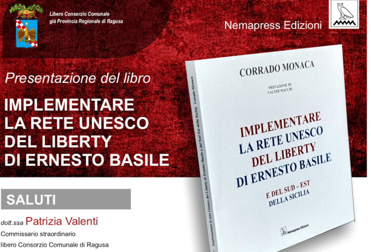 Ragusa, a Palazzo del Fante si presenta il libro "Implementare la rete UNESCO del Liberty"