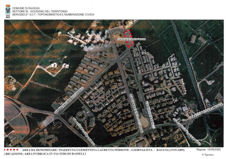 Ragusa, una piazzetta intitolata alla giornalista Clementina Lauretta Perrone