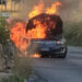 Auto a fuoco sulla Ispica-Pachino