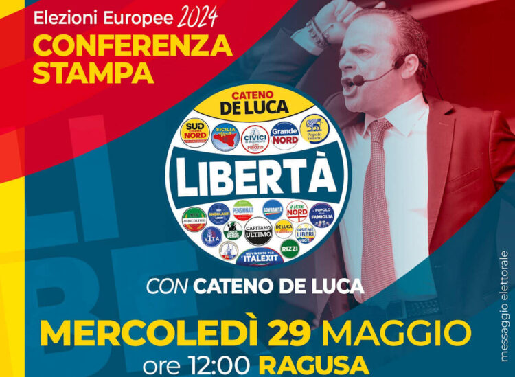 Elezioni Europee: Cateno De Luca a Ragusa