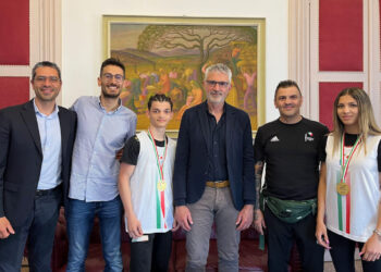 Ragusa, i pugili Graziella Schininà e Jordan Platania ricevuti al Comune